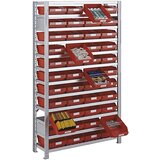 STEMO sestavljiv regal za regalne posode, vxš 1790 x 1000 mm, osnovni regal, globina 300 mm, brez zabojev | Shoptok.si