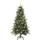 vidaXL Umetno Zložljivo Božično Drevo Zelena 150 cm PE in PVC | Shoptok.si