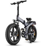 ENGWE Zložljivo električno kolo X20 20" Fat Tire - 48V 22,2Ah - dvojna baterija - 8 hitrosti - sivo, (21960382) | Shoptok.si