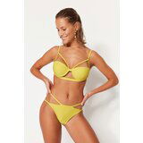 Trendyol Bikini Bottom - Green - Plain Cene