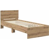  Krevetna konstrukcija s uzglavljem Umjetnički hrast 75 x 190 cm | Eponuda.ba