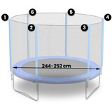  Vanjska mreža za trampolin 252cm 8ft neo-sport | shoptok.hr
