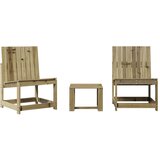 Maison Chic Seti vrtnega pohištva - Vrtna garnitura - Vrtni pohištvo set 3-delna impregnirana borovina, (21810237) | Shoptok.si