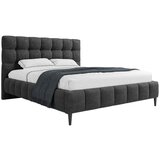 MID.YOU OBLAZINJENA POSTELJA 160 cm x 200 cm , les, tekstil, leseni material antracit | Shoptok.si