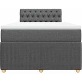  Krevet box spring s madracem tamnosivi 120 x 190 cm tkanina | shoptok.hr