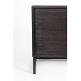 White Label Rjava nizka komoda iz masivnega tika 140x55 cm Webster – | Shoptok.si
