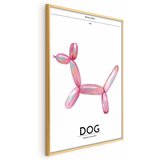  Plakat - Holo-Dog - Colorful Retro Dog 60x90 Zlatni okvir | shoptok.hr
