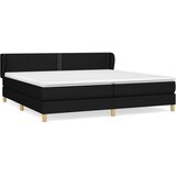  Krevet s oprugama i madracem crni 200x200 cm od tkanine | shoptok.hr