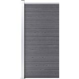 vidaXL Ograjni panel WPC 95x186 cm siv Cene
