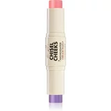 Barry M Chisel Cheeks paličica za osvetljevanje duo odtenek Lilac/Pink 6,3 g