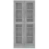  Vitrina boja sivog hrasta sonome 82,5 x 30,5 x 185 cm drvena | Eponuda.com
