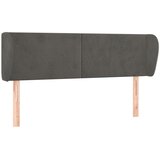  Uzglavlje s ušima tamnosivo 147x23x78/88 cm baršunasto | shoptok.hr