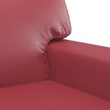  3-dijelni set sofa s jastucima boja vina od umjetne kože | shoptok.hr