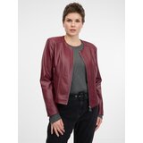 Orsay Burgundy women's faux leather jacket - Women's | ePonuda.com