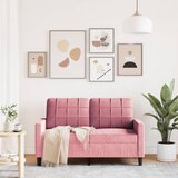  Dvosjed ružičasti 120 cm baršunasti | shoptok.hr