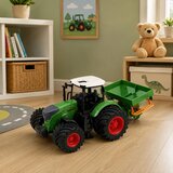  Poljoprivredni traktor s gumenim kotačima za sijačicu Poljoprivredni stroj 1:24 | shoptok.hr