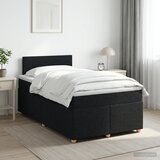  Boxspring krevet s madracem Crna 120 x 200 cm Tkanina | shoptok.hr