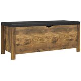  Kutija za pohranu s jastukom boja hrasta 105x40x45 cm drvena | shoptok.hr