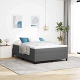 Krevet s opruga kutije Svijetlo siva i bijela. 140 x 190 cm | Eponuda.com