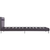  Za krevet od umjetne kože s LED svjetlom sivi 90 x 200 cm | shoptok.hr