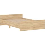  Kreveta s uzglavljem i podnožjem boja hrasta 120x190 cm | shoptok.hr