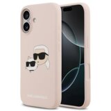 Karl Lagerfeld Originalen ovitek iPhone 17 - IML NFT Heads - roza silikonska zaščita MagSafe - KLHMP17SSKCHPPLP | Shoptok.si