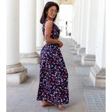 UR/CEO Navy floral set with top and skirt Genova | Shoptok.si