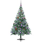 vidaXL Umjetno božićno drvce s stalakom Zelena 150 cm PVC i čelik | shoptok.hr