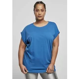 UC Curvy Women's Sports Blue T-Shirt with Extended Shoulder