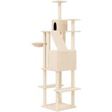  Penjalica za mačke sa stupovima za grebanje krem 201 cm | shoptok.hr