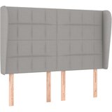Maison Chic vzglavna omarica - nočna omarica - posteljna omarica z ušesi svetlo sivo 147x23x118/128 cm blago, (21707891) Cene