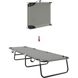  Sklopiva ležaljka za sunčanje 2 pcs Siva 188 x 57 x 86,5 cm | shoptok.hr