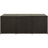 vidaXL Vrtna kutija za pohranu od poliratana 180 x 90 x 75 cm smeđa | shoptok.hr