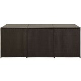 vidaXL Vrtna škatla za shranjevanje poli ratan 180x90x75 cm rjava | Shoptok.si