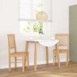 Maison Chic Jedilni stoli - Vzorci stoli 2 kosa masivne lesene gume A334, (22032347) | Shoptok.si