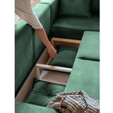 Miuform Zelena sklopiva kutna garnitura od samta (s desnim kutom) Lazy Lukka – | shoptok.hr