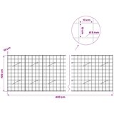  Gabion s žicom debljine 5 mm i mrežom 10x10 cm 400x10x100 cm Slike