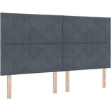  LED glava kreveta Tamno siva 180 cm Baršun | shoptok.hr