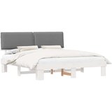  Krevetni okvir s tapiciranim uzglavljem Svijetlo siva | shoptok.hr