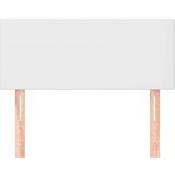  Posteljno vzglavje belo 90x5x78/88 cm umetno usnje, (20794073) | Shoptok.si
