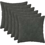  Presvlaka za jastuk 6 pcs HEERLEN Antracit 40 x 40 cm | shoptok.hr