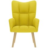  Stolica za opuštanje od tkanine svjetložuti | shoptok.hr