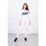 Kesi Set with Queen print white | Shoptok.si
