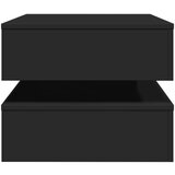 vidaXL Stolić za kavu s LED svjetlima crni 90 x 50 x 40 cm | shoptok.hr
