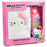 Hello Kitty Fluffy Dnevnik Set – s olovkom i dodacima u