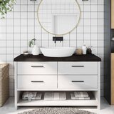  Kupaonska radna ploča tamnosmeđa 140x60x(2-6) cm tretirano drvo | shoptok.hr