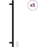  Ručke za ormarić 5 kom crne 320 mm od nehrđajućeg čelika | shoptok.hr