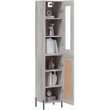  Visoka komoda siva sonome 34,5x34x180 cm od konstruiranog drva | shoptok.hr