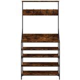 vidaXL Regal za oblačila s prostorom za čevlje dim. hrast 90x34x184 cm | Shoptok.si