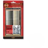 Koh i Noor Set drvenih bojica Polycolor 3822, Gray line, 12 komada | ePonuda.com